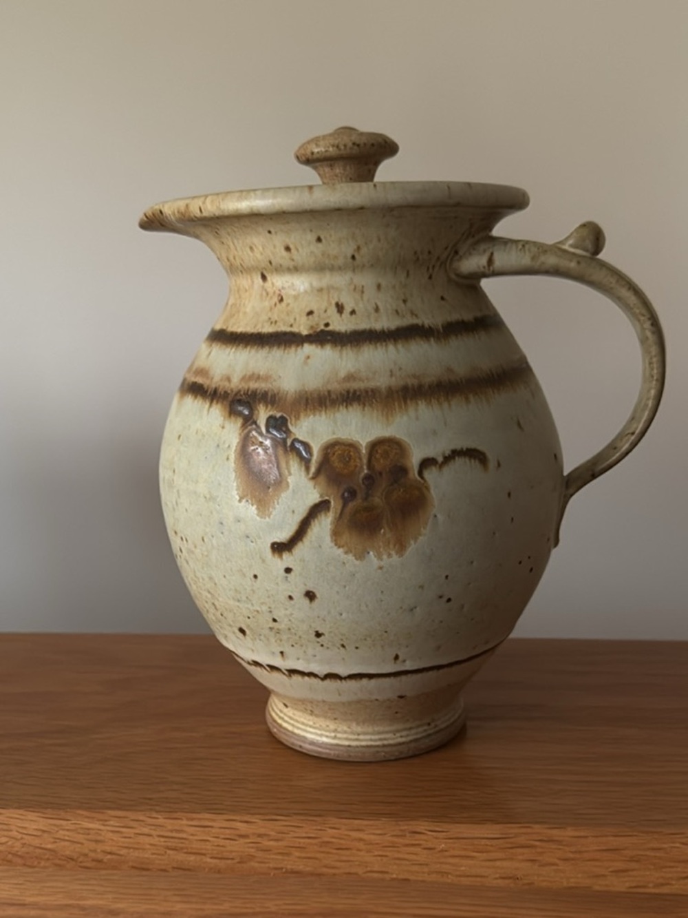 Lidded Stoneware/Pottery Jug